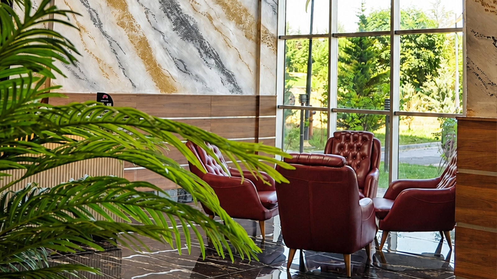 Swan Hotel Kayseri bahçe manzaralı oturma alanı