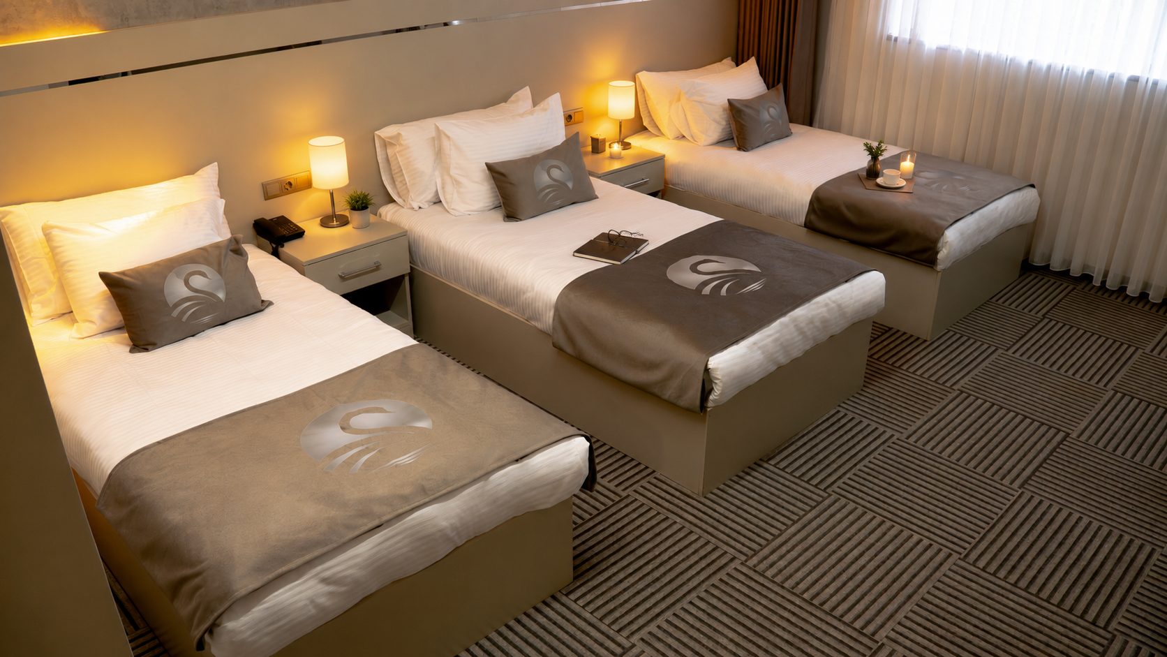 Swan Hotel Kayseri Triple Oda - fotoğraf 1