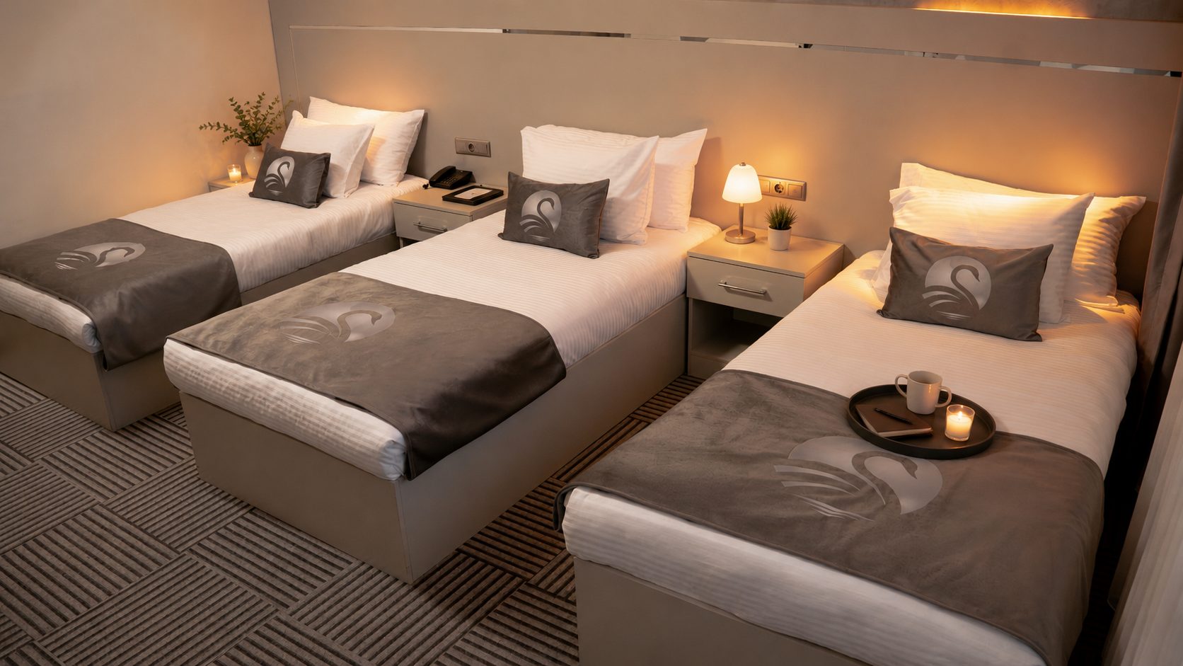 Swan Hotel Kayseri Triple Oda - fotoğraf 3
